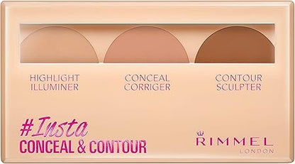 Rimmel London, Insta Conceal & Contour Palette, Shade 020, Medium