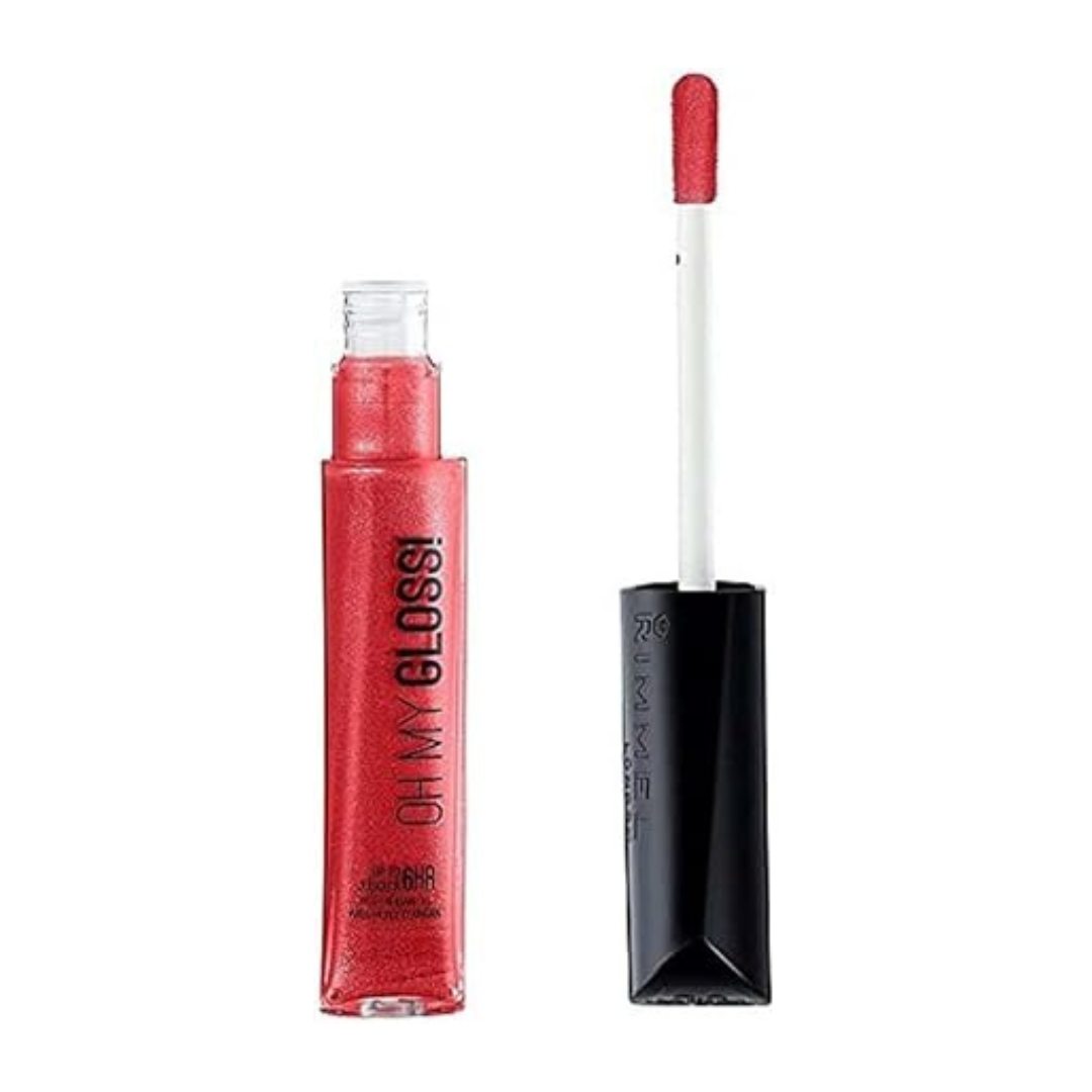 Rimmel London Oh My Gloss! Lip Gloss, 52 Rebel Red, 6.5 ml